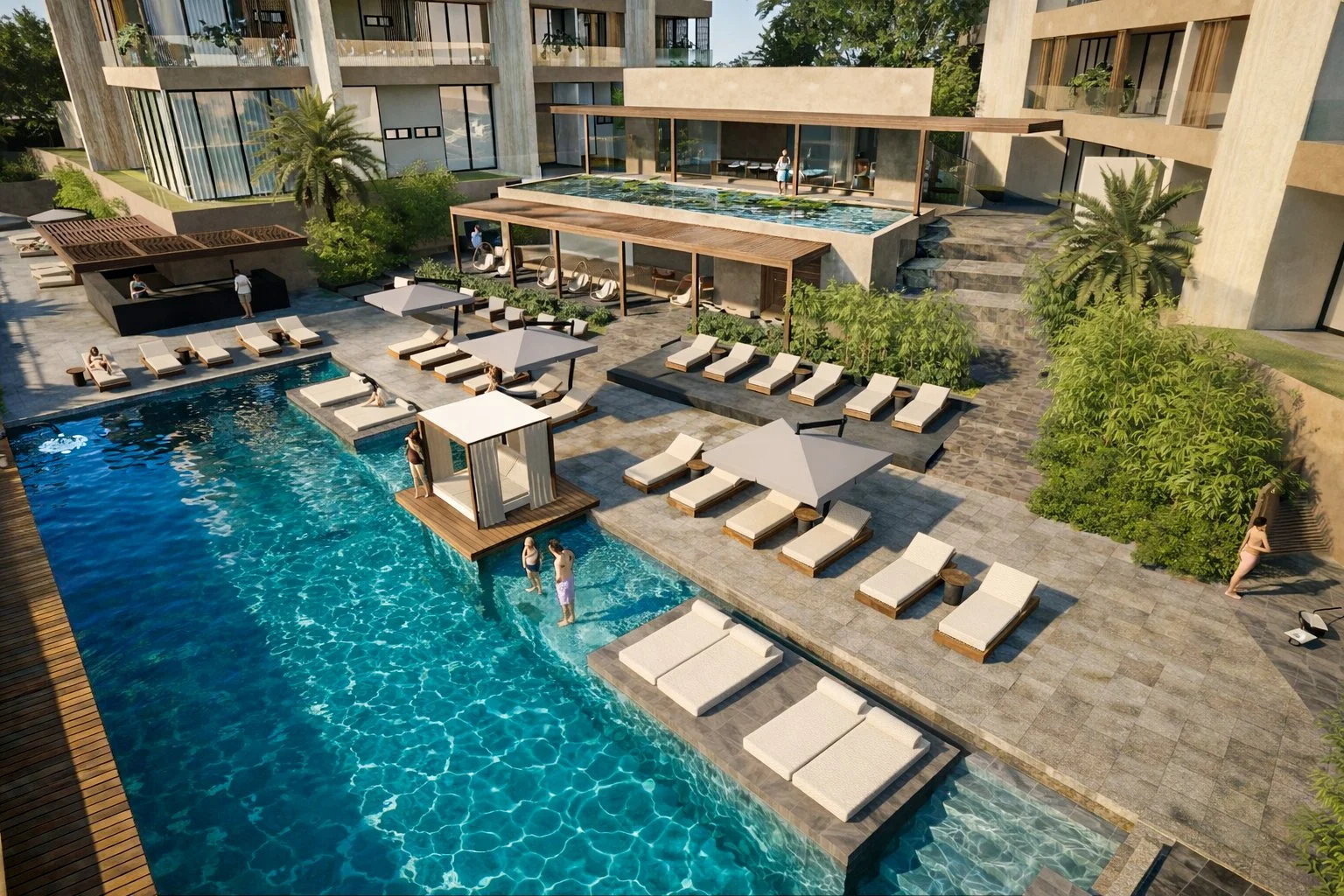 Pool garden