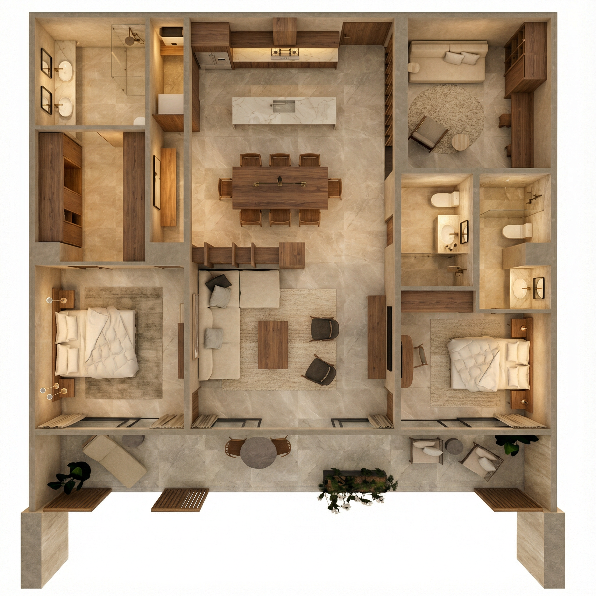 Glam floor plan