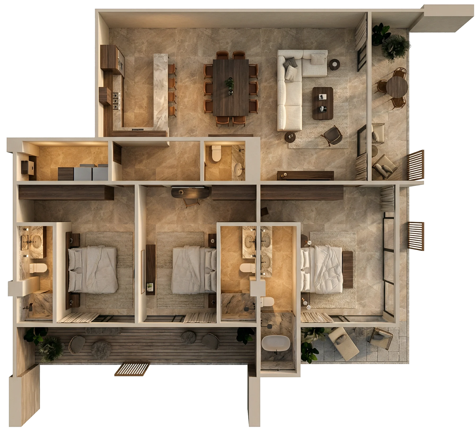 Penthouse floor plan